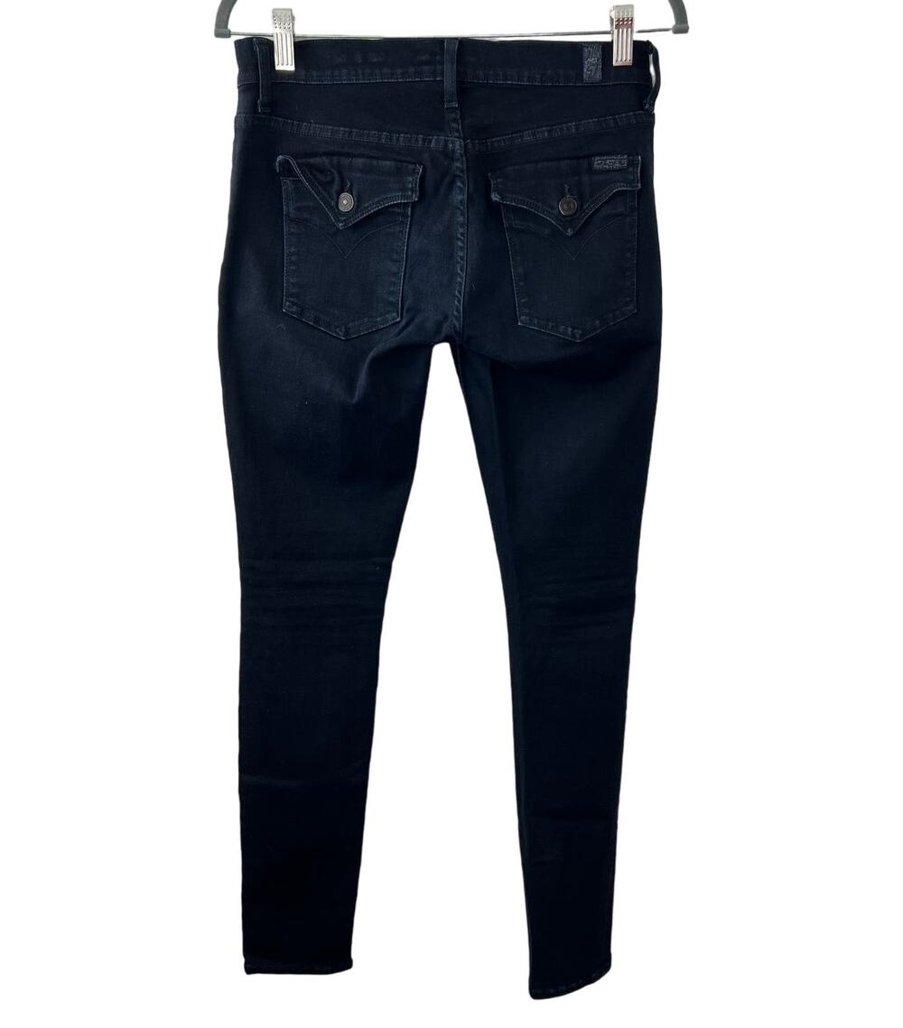 7 FOR ALL MANKIND Blue Dark Wash Flap Pocket Low-Rise Skinny Denim Jeans Sz 29
